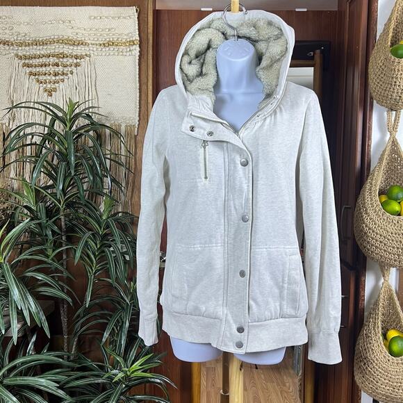 Vintage Y2K Fox Racing Sasquatch Hoodie L | Faux Fur Zip Up Jacket Heather Gray - Picture 2 of 16